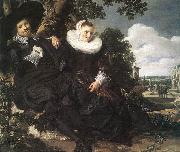 HALS, Frans Married Couple in a Garden Spain oil painting artist